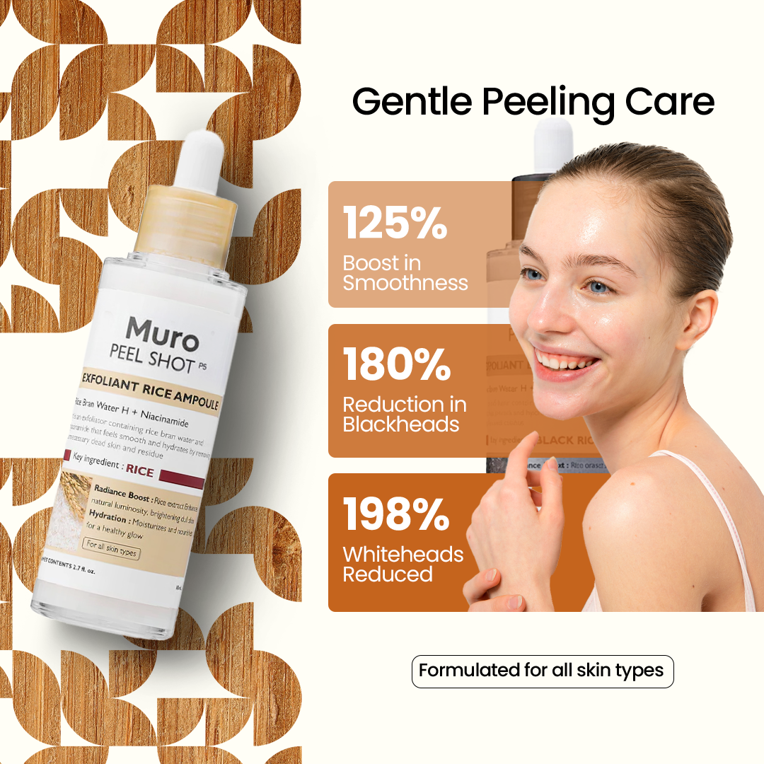 Muro | Peel Shot Exfoliating White + Black Rice Set